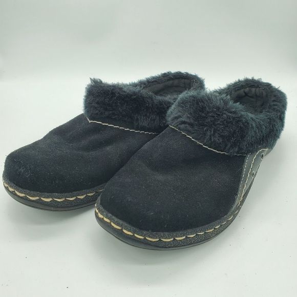 Bare Traps Suede Faux Fur Clogs Size 9M Style: Ellina - Picture 3 of 8